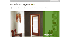 Desktop Screenshot of mueblesorgon.com